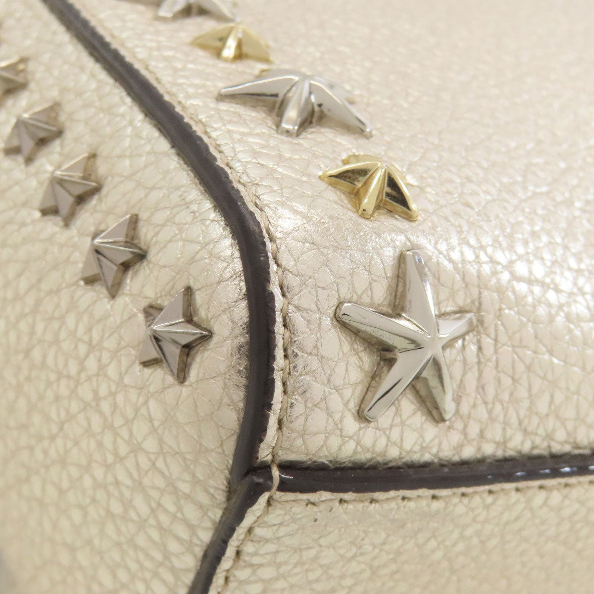 Jimmy Choo Star motif 2WAY Handbag Leather Ladies [Used]