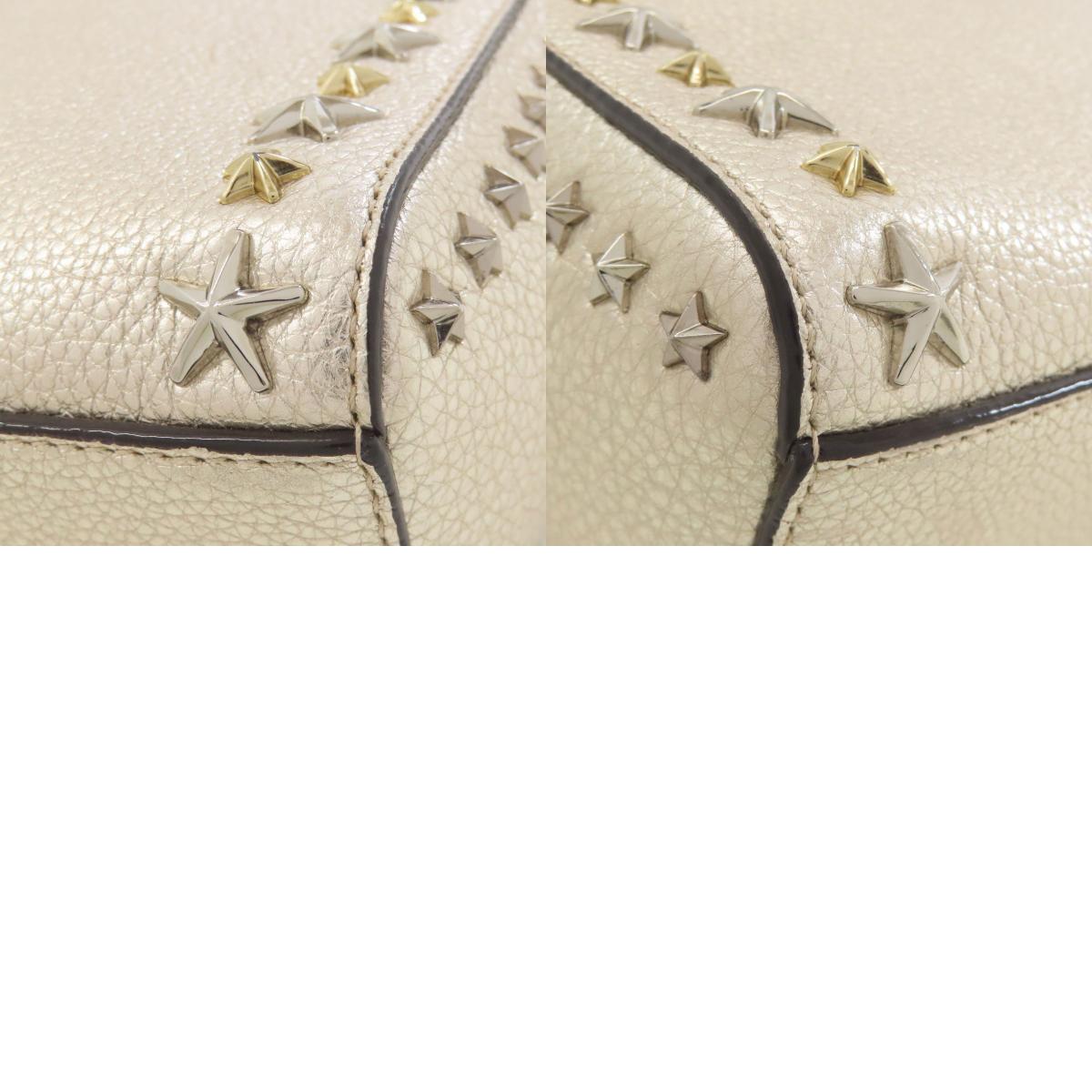 Jimmy Choo Star motif 2WAY Handbag Leather Ladies [Used]