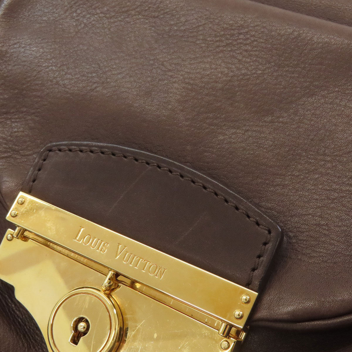 LOUIS VUITTON Sackrui Boston bag Leather Ladies [Used]