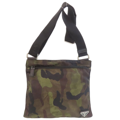 PRADA Camouflage pattern logo hardware Shoulder Bag Nylon Ladies [Used]
