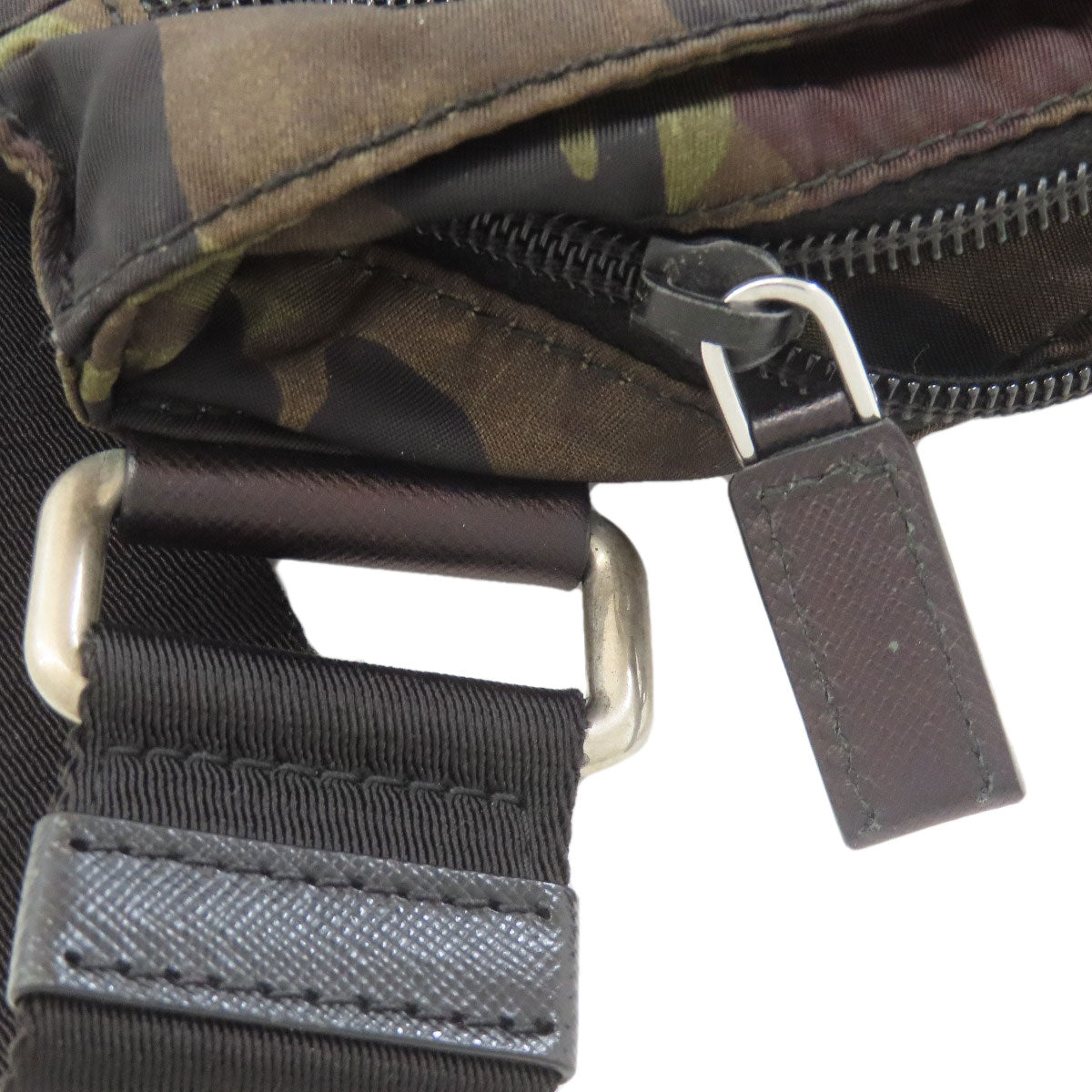 PRADA Camouflage pattern logo hardware Shoulder Bag Nylon Ladies [Used]