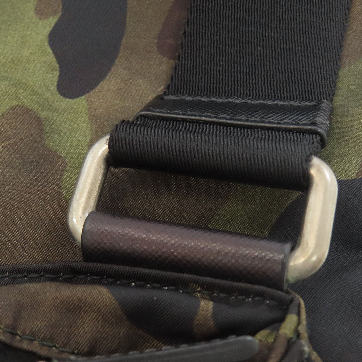 PRADA Camouflage pattern logo hardware Shoulder Bag Nylon Ladies [Used]