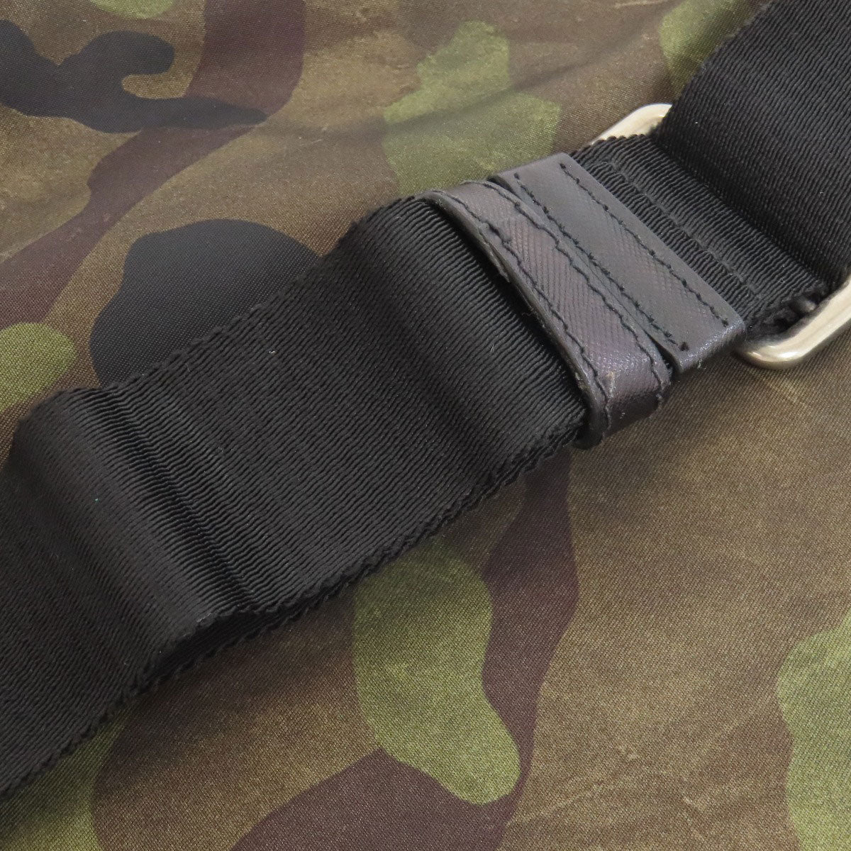 PRADA Camouflage pattern logo hardware Shoulder Bag Nylon Ladies [Used]