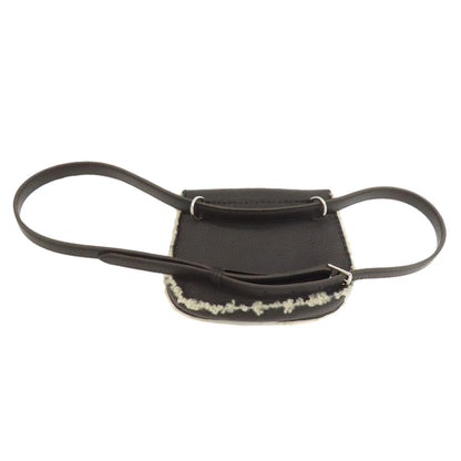 HERMES Neige SilverHardware Hip bag, waist bag Taurillon Clemence MoutonLadies [Used]
