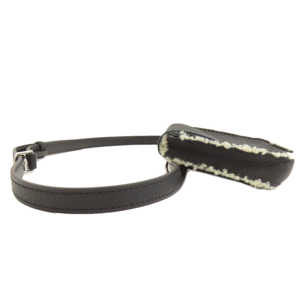 HERMES Neige SilverHardware Hip bag, waist bag Taurillon Clemence MoutonLadies [Used]