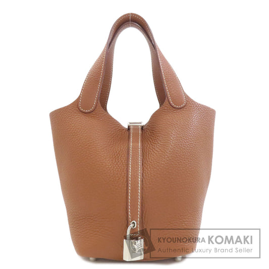 HERMES Picotin Lock PM Gold SilverHardware Handbag Taurillon Clemence Ladies [Used]