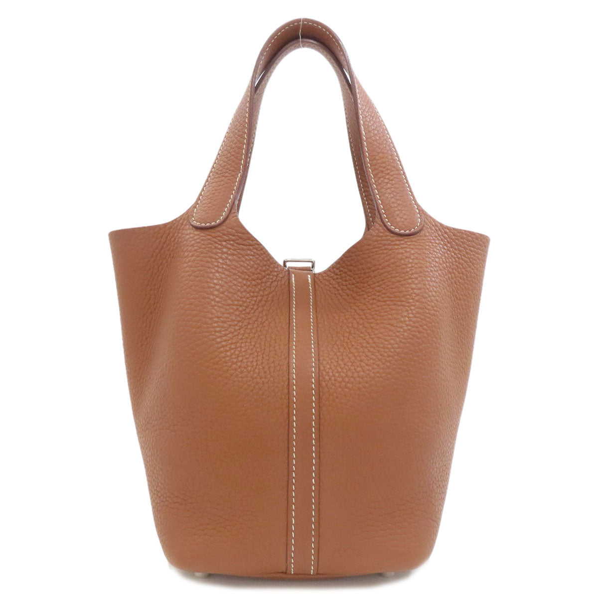 HERMES Picotin Lock PM Gold SilverHardware Handbag Taurillon Clemence Ladies [Used]