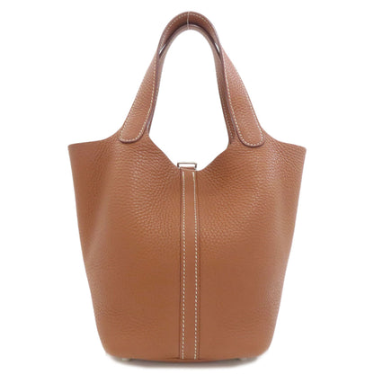 HERMES Picotin Lock PM Gold SilverHardware Handbag Taurillon Clemence Ladies [Used]