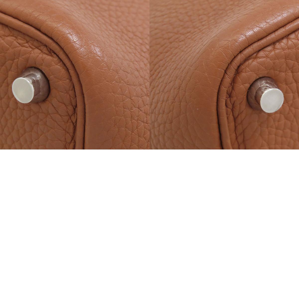 HERMES Picotin Lock PM Gold SilverHardware Handbag Taurillon Clemence Ladies [Used]