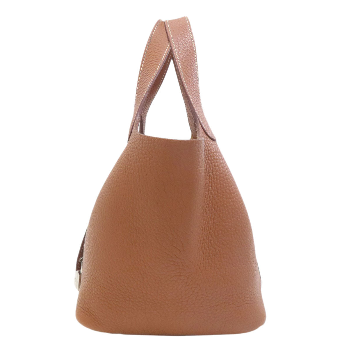 HERMES Picotin Lock PM Gold SilverHardware Handbag Taurillon Clemence Ladies [Used]