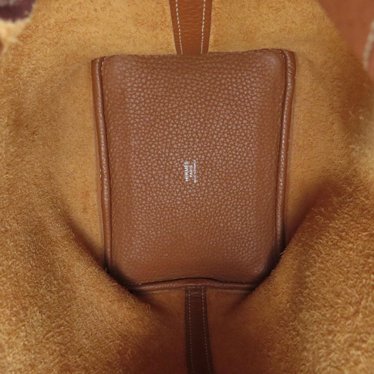 HERMES Picotin Lock PM Gold SilverHardware Handbag Taurillon Clemence Ladies [Used]