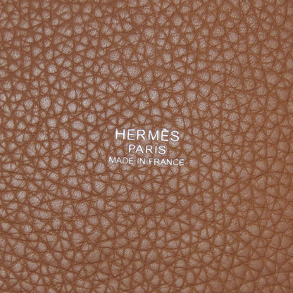 HERMES Picotin Lock PM Gold SilverHardware Handbag Taurillon Clemence Ladies [Used]