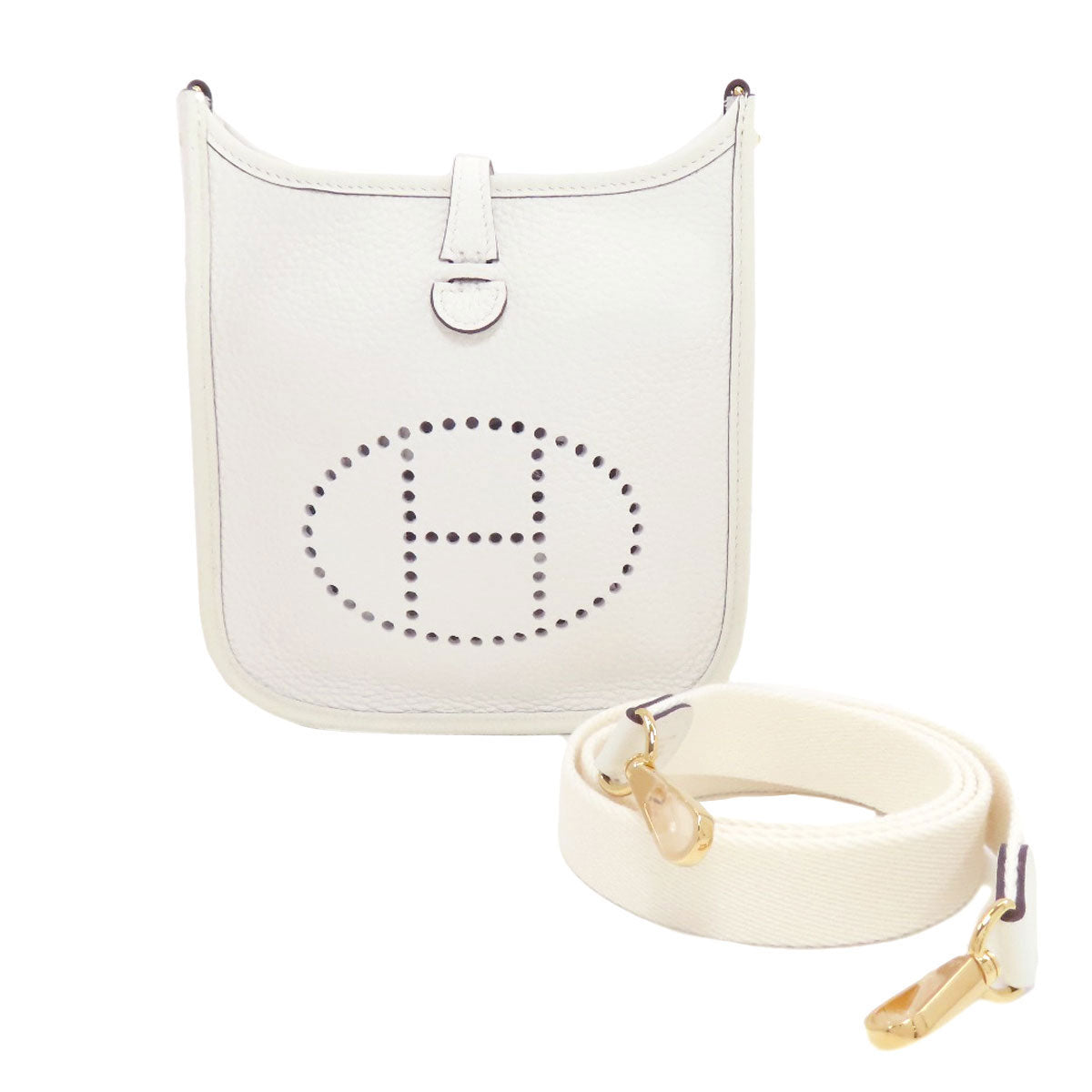 HERMES EvelyneTPM GoldHardware Shoulder Bag Taurillon Clemence Ladies [Used]