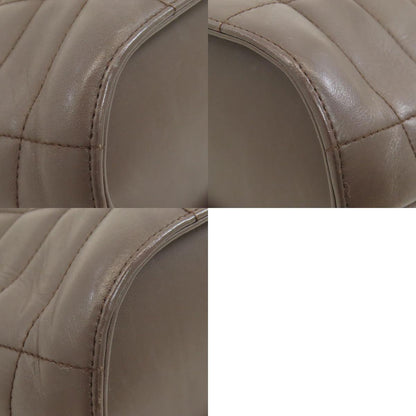 CHANEL Choco Bar SilverHardware Handbag Calf Ladies [Used]