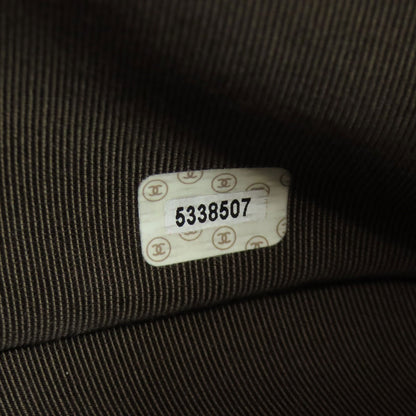 CHANEL Choco Bar SilverHardware Handbag Calf Ladies [Used]