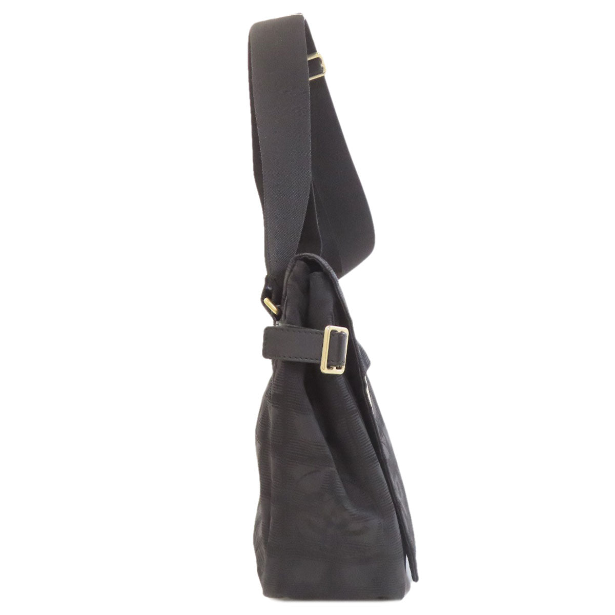 CHANEL New Travel Line Gold Hardware Shoulder Bag Nylon jacquard Ladies [Used]