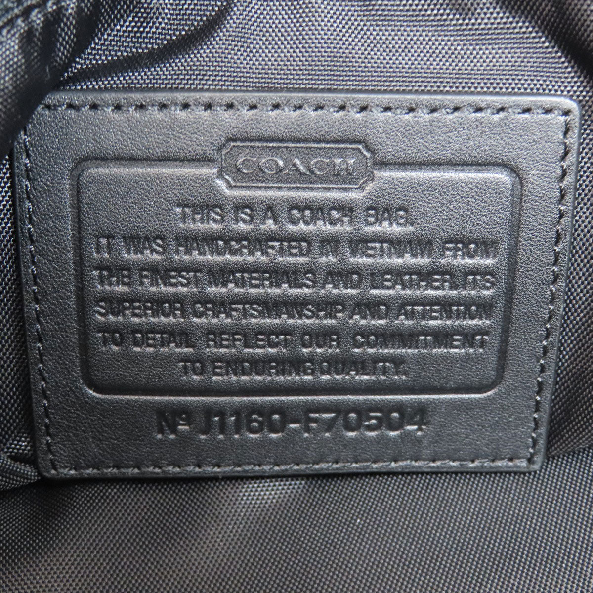 COACH F70504 2-way gym bag Boston bag Nylon mens [Used]