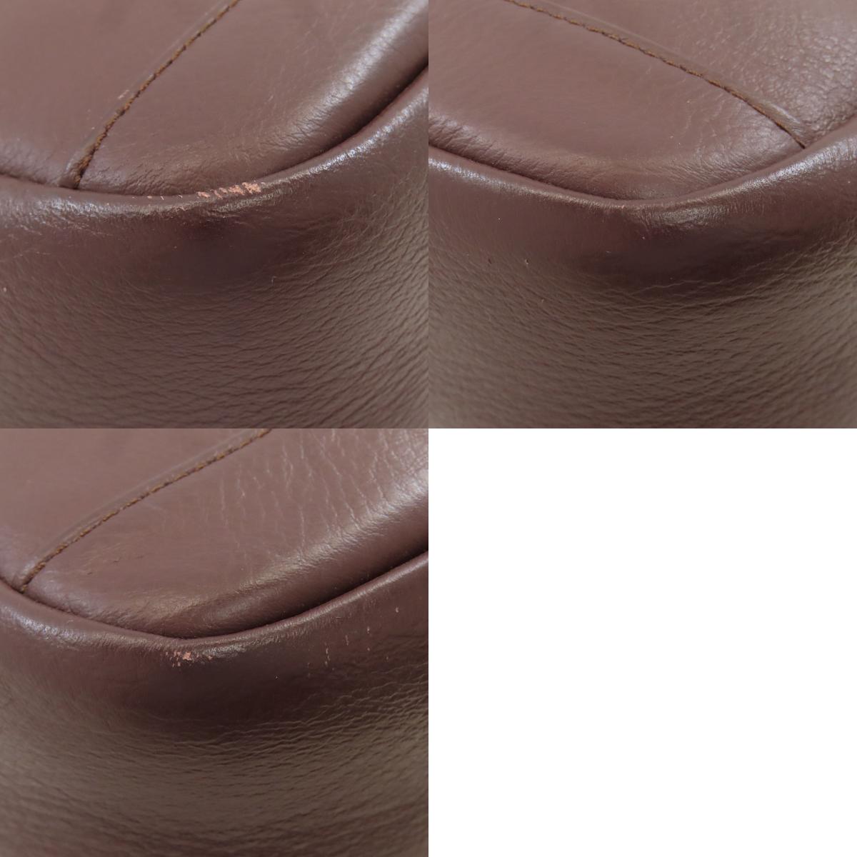 Dunhill logo Shoulder Bag Leather mens [Used]