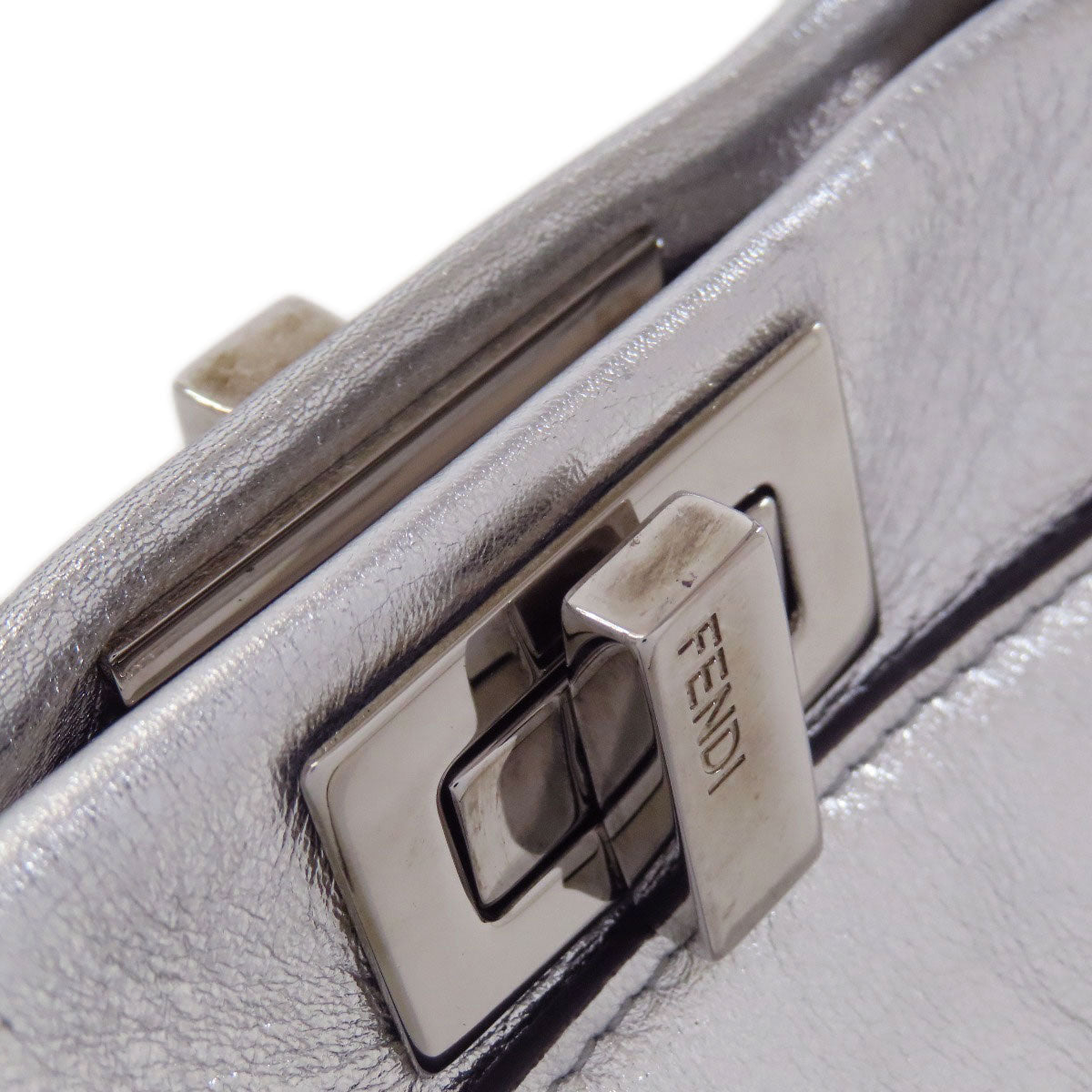 FENDI Peekaboo Mini 2WAY Handbag Calf Ladies [Used]