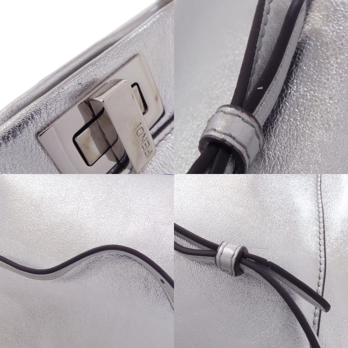 FENDI Peekaboo Mini 2WAY Handbag Calf Ladies [Used]