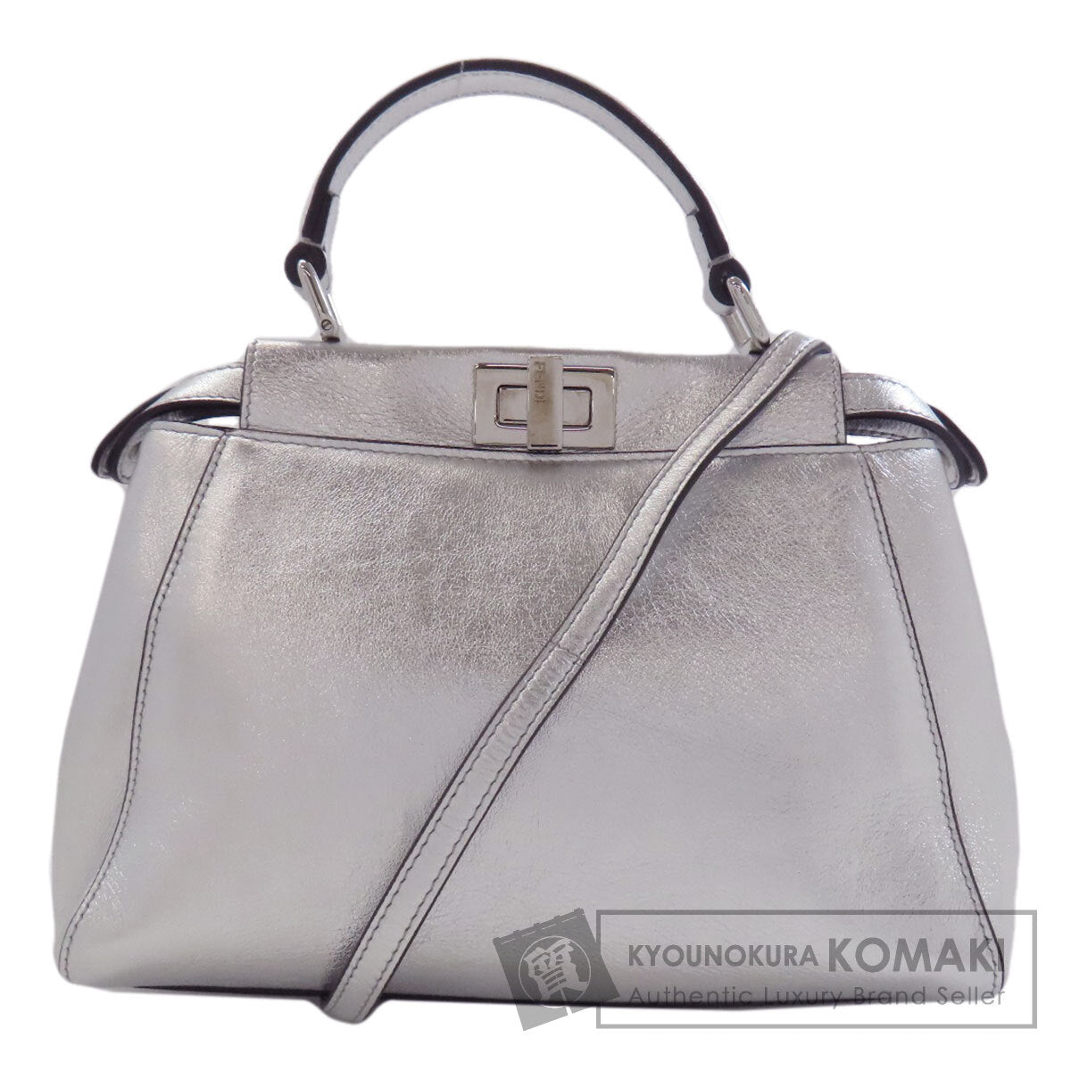 FENDI Peekaboo Mini 2WAY Handbag Calf Ladies [Used]