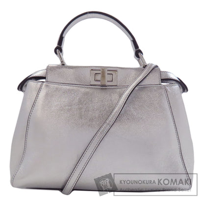 FENDI Peekaboo Mini 2WAY Handbag Calf Ladies [Used]