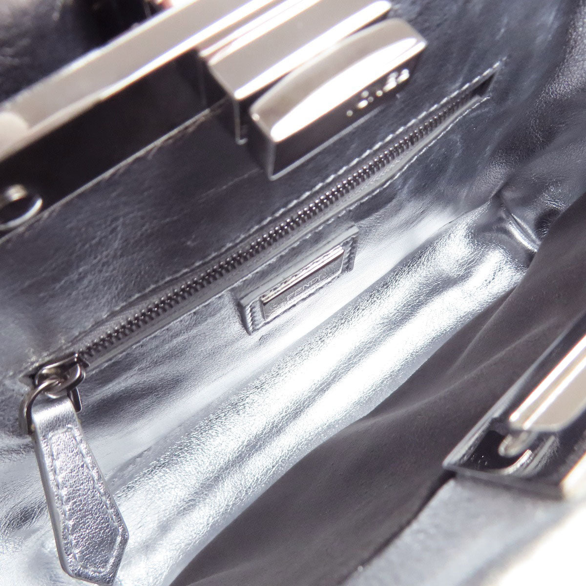 FENDI Peekaboo Mini 2WAY Handbag Calf Ladies [Used]