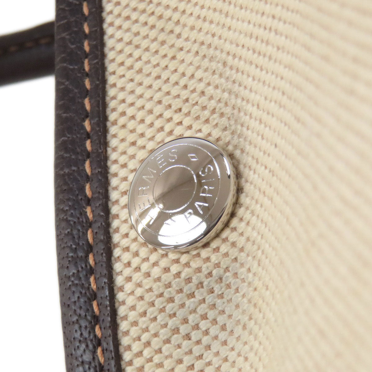 HERMES Garden Party TPM Maron SilverHardware Tote Bag Tower ash Ladies [Used]