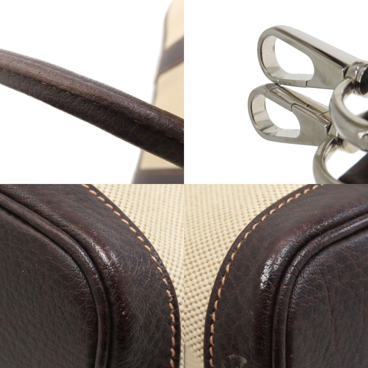 HERMES Garden Party TPM Maron SilverHardware Tote Bag Tower ash Ladies [Used]