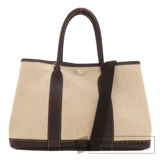 HERMES Garden Party TPM Maron SilverHardware Tote Bag Tower ash Ladies [Used]