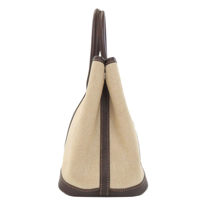 HERMES Garden Party TPM Maron SilverHardware Tote Bag Tower ash Ladies [Used]