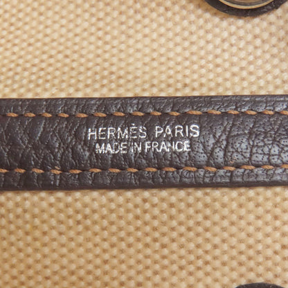 HERMES Garden Party TPM Maron SilverHardware Tote Bag Tower ash Ladies [Used]