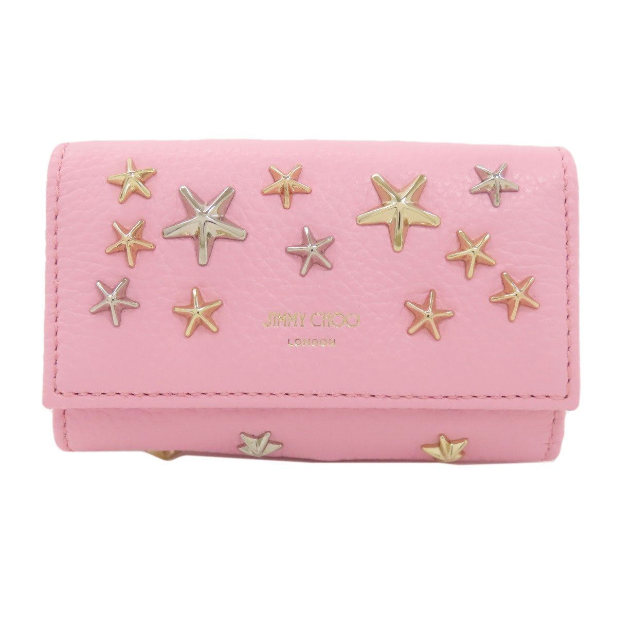 Jimmy Choo Star motif key holder Leather Ladies [Used]