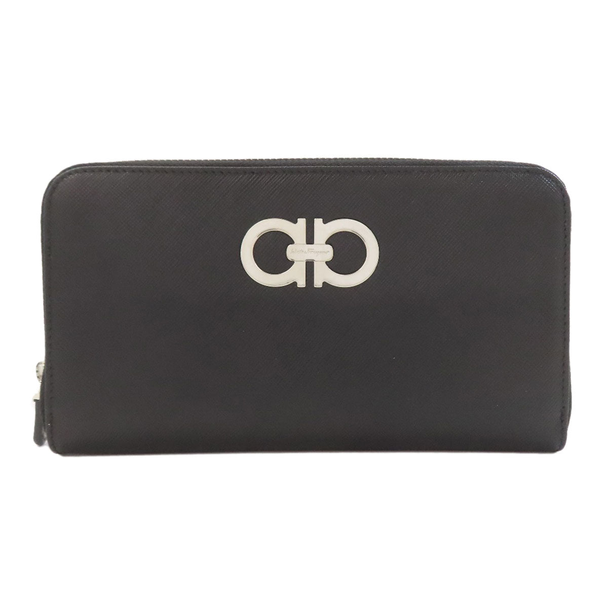 Salvatore Ferragamo GanciniHardware Long wallet (with coin pocket) Leather Ladies [Used]