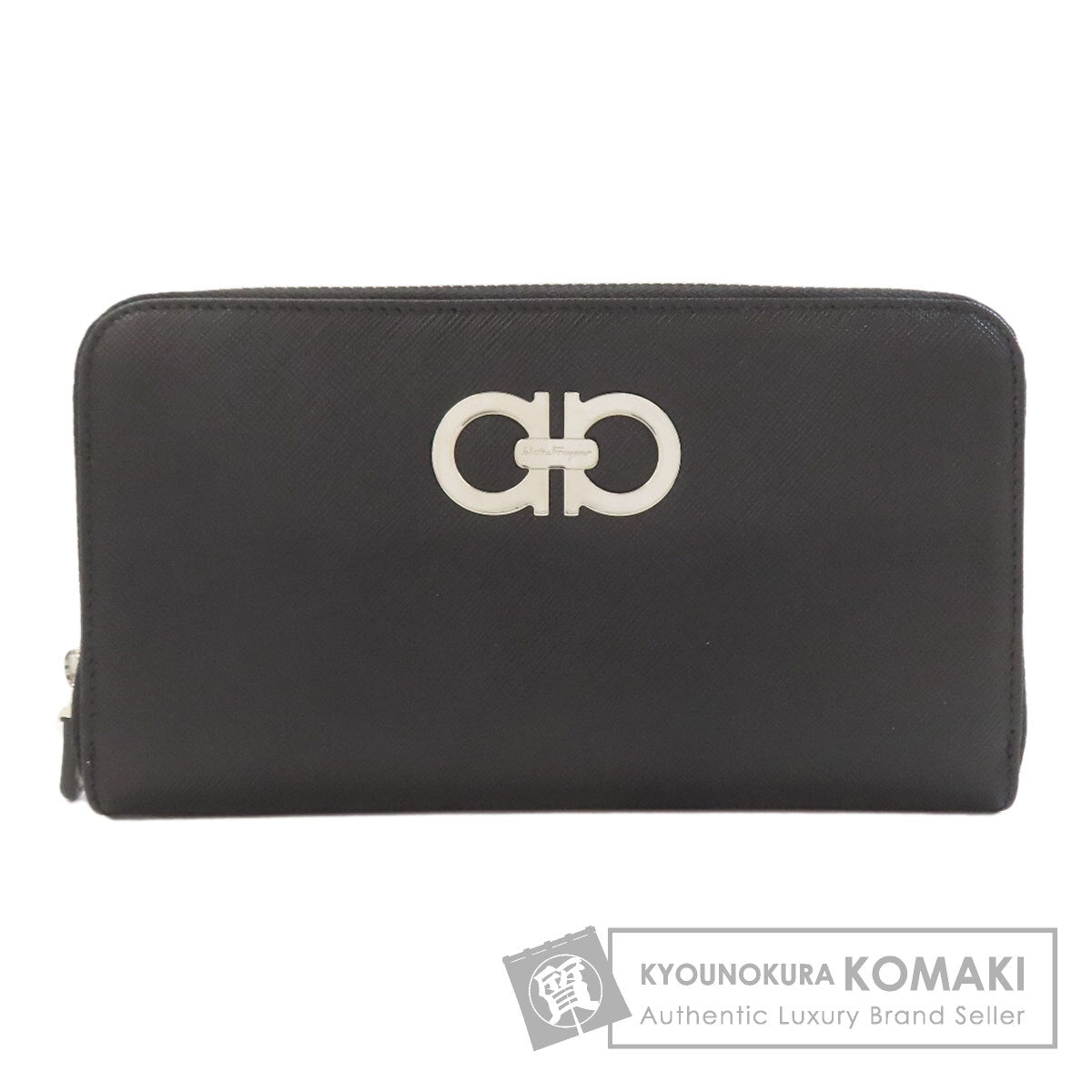 Salvatore Ferragamo GanciniHardware Long wallet (with coin pocket) Leather Ladies [Used]