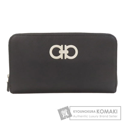 Salvatore Ferragamo GanciniHardware Long wallet (with coin pocket) Leather Ladies [Used]