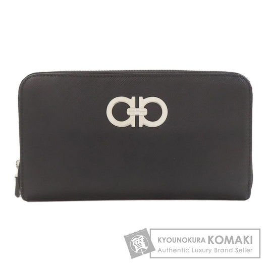 Salvatore Ferragamo GanciniHardware Long wallet (with coin pocket) Leather Ladies [Used]