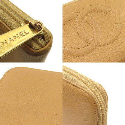 CHANEL COCO Mark Goal Hardware Long wallet (with coin pocket) Grained Calfskin Skin Ladies [Used]