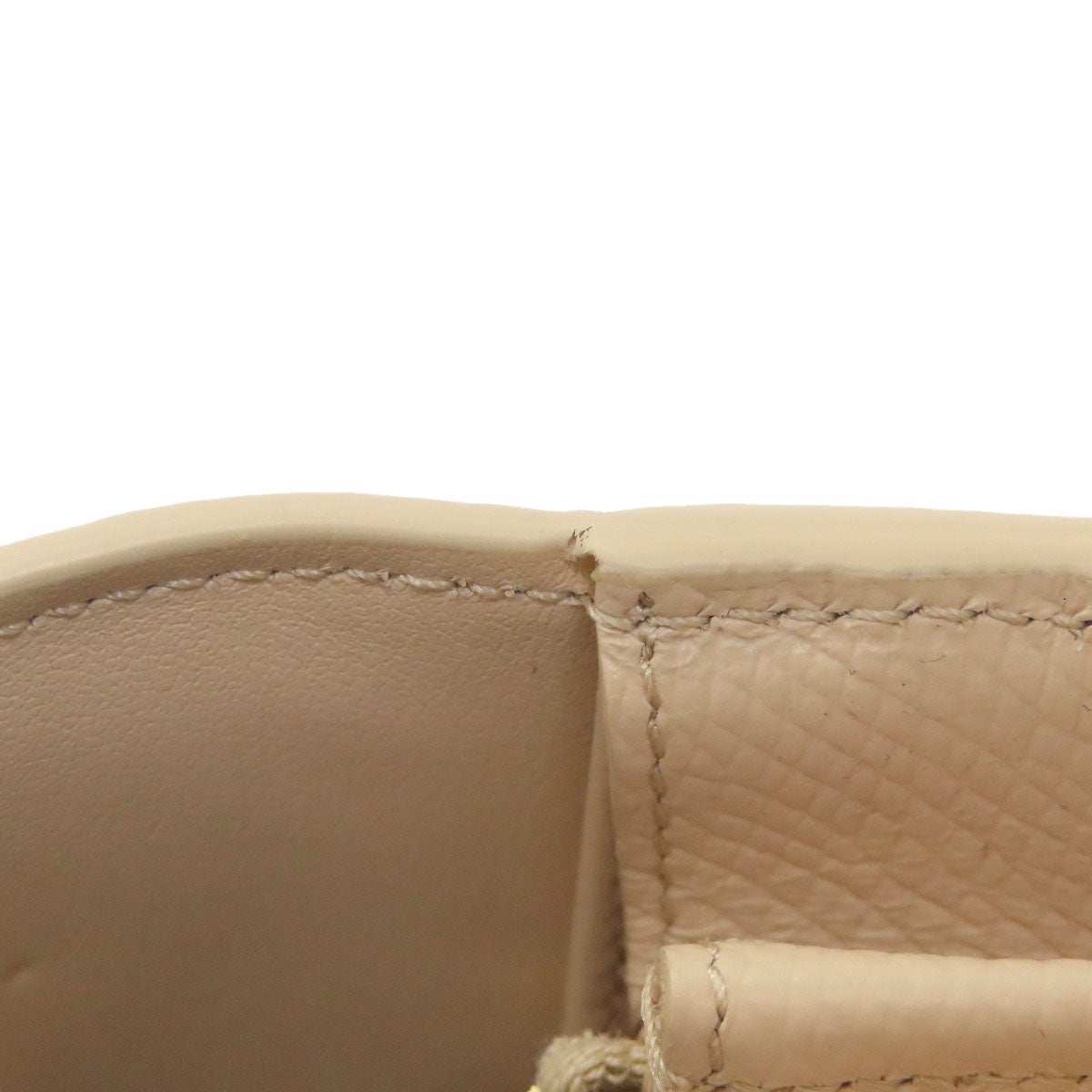 CELINE logo Long wallet (with coin pocket) Leather Ladies [Used]