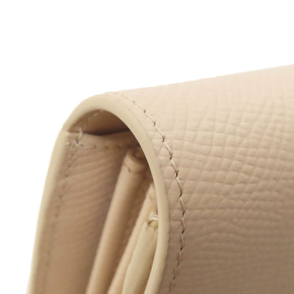 CELINE logo Long wallet (with coin pocket) Leather Ladies [Used]