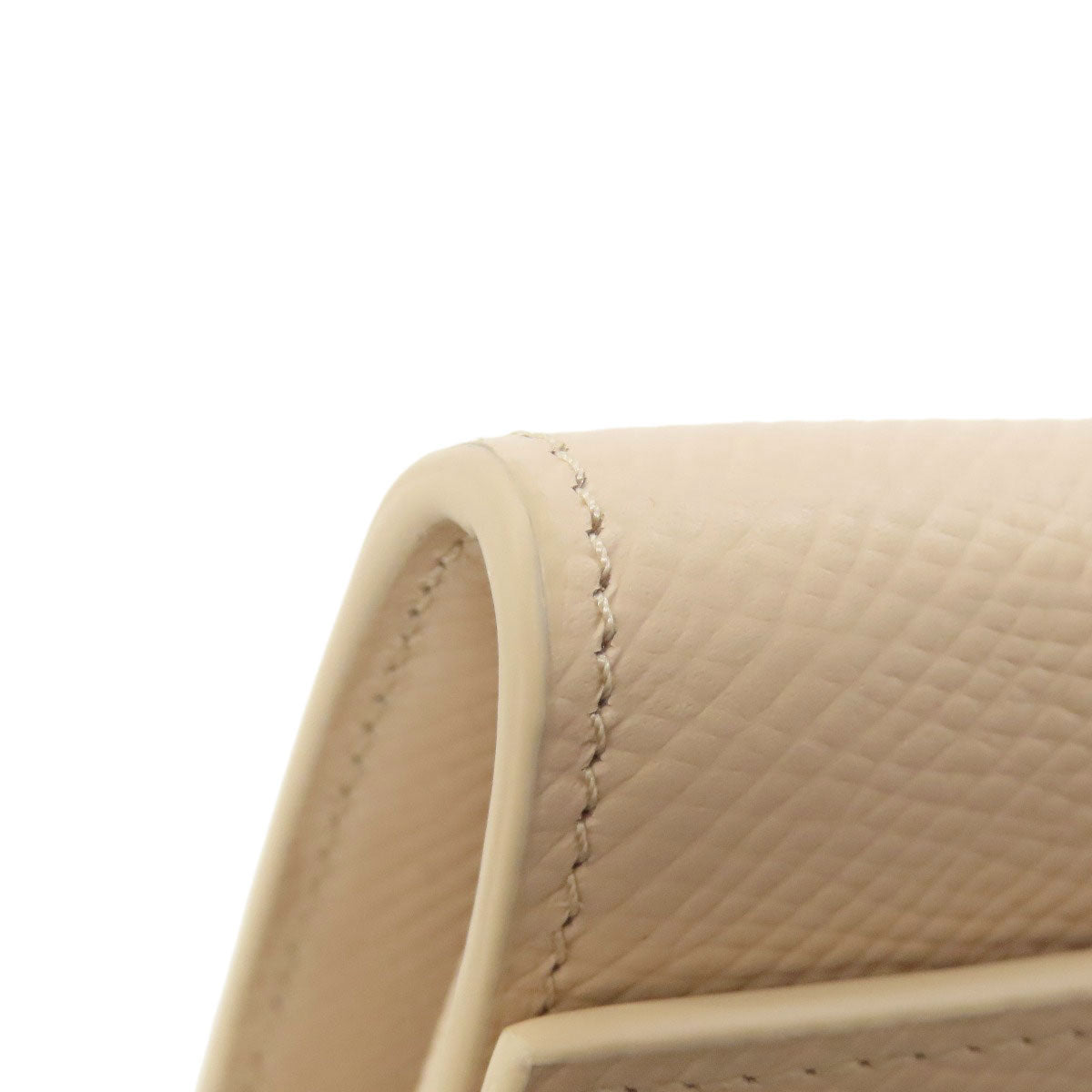 CELINE logo Long wallet (with coin pocket) Leather Ladies [Used]