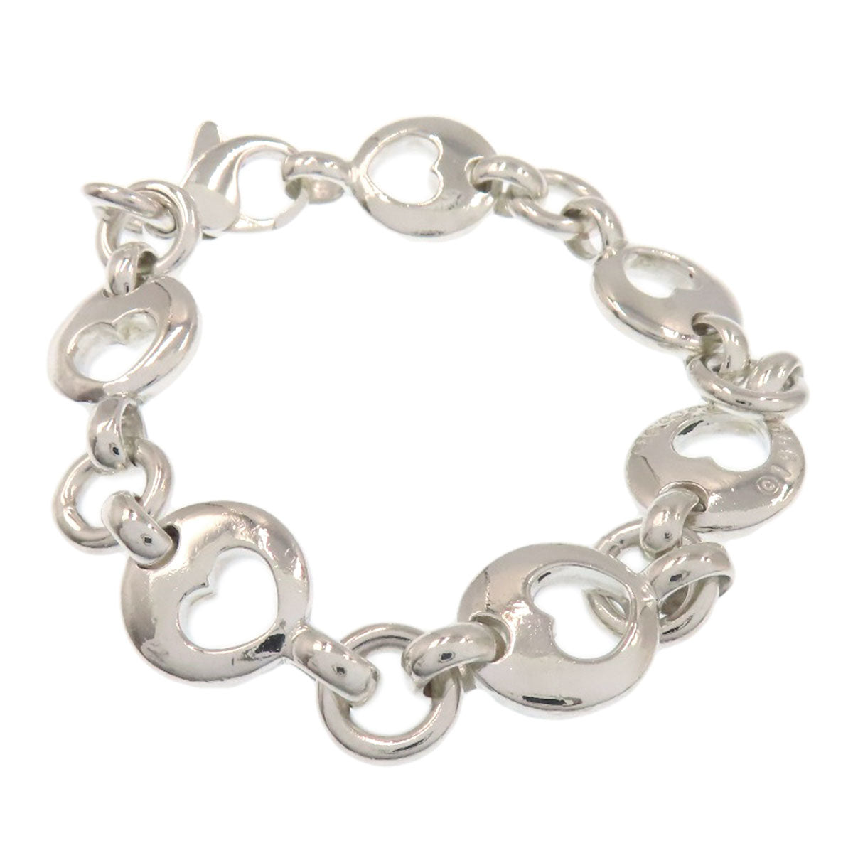 TIFFANY&Co. pierced heart Bracelet Silver Ladies [Used]