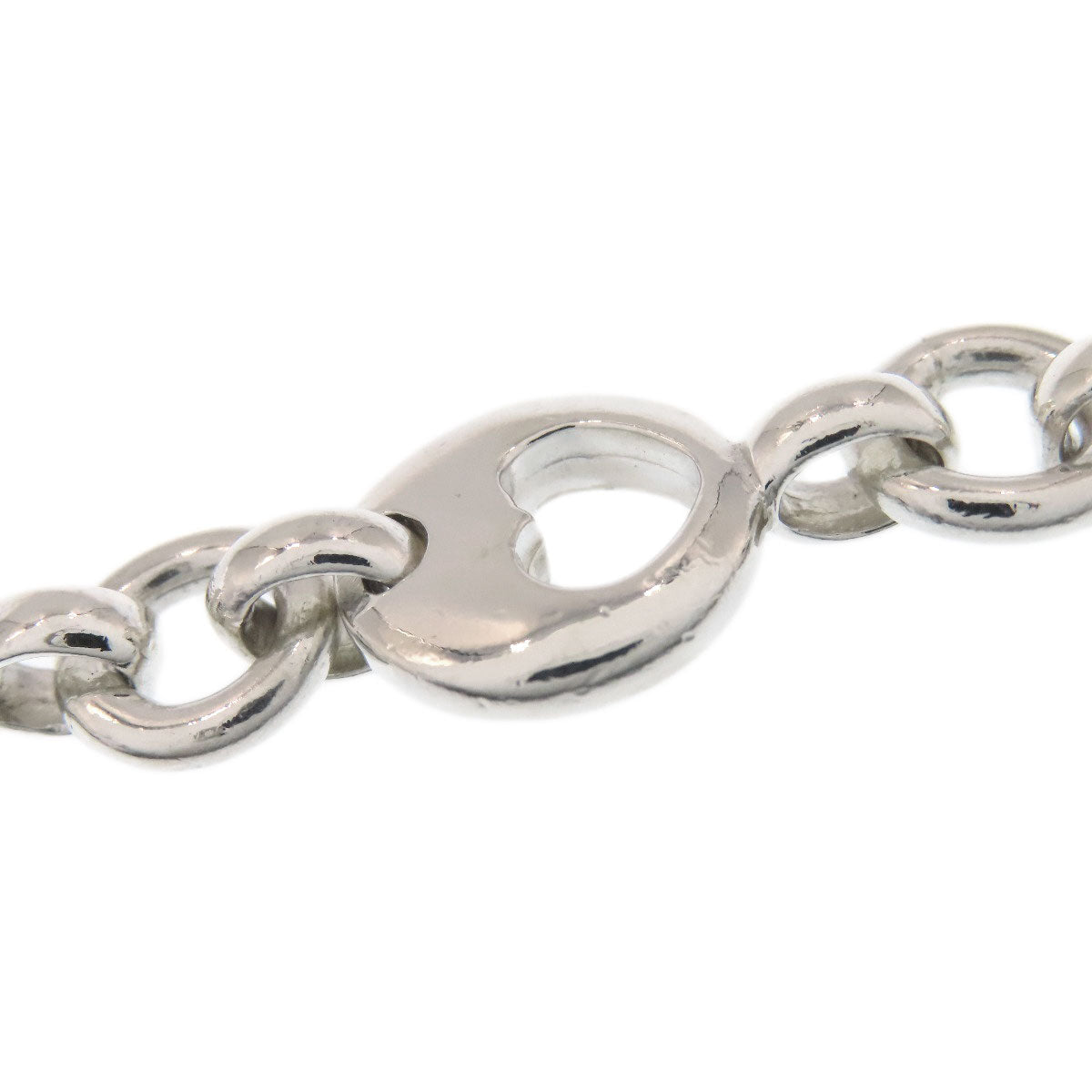 TIFFANY&Co. pierced heart Bracelet Silver Ladies [Used]