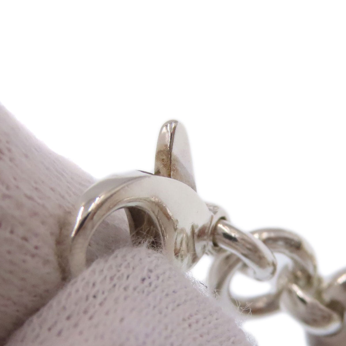 TIFFANY&Co. pierced heart Bracelet Silver Ladies [Used]