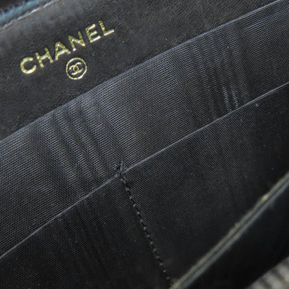CHANEL COCO Mark Long wallet (with coin pocket) Grained Calfskin Skin Ladies [Used]
