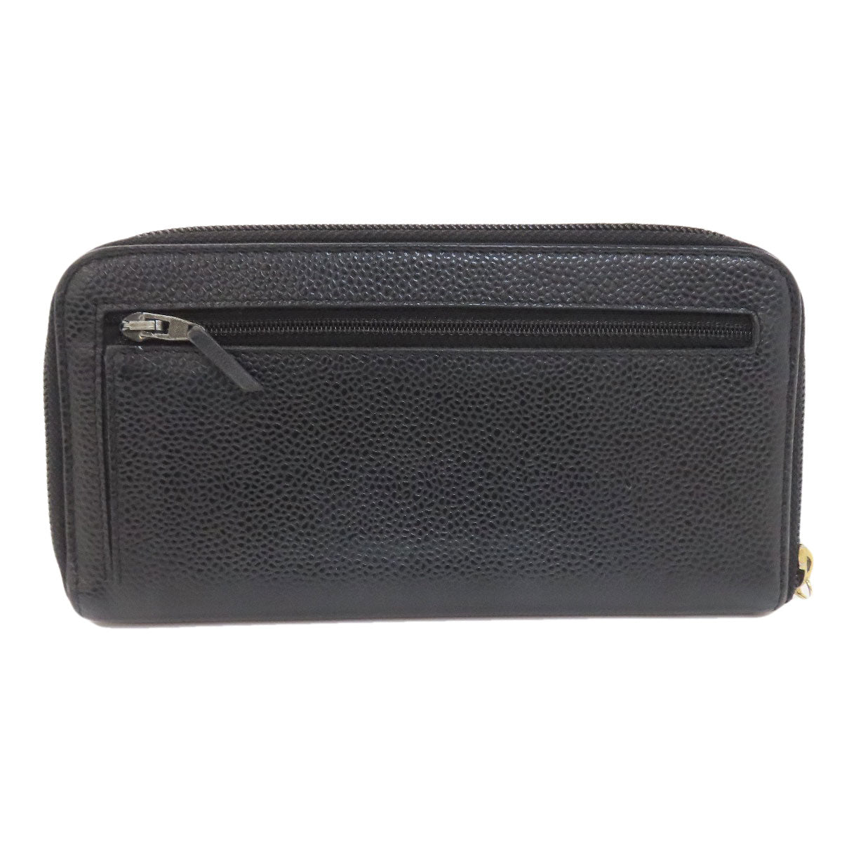 CHANEL COCO Mark Long wallet (with coin pocket) Grained Calfskin Skin Ladies [Used]