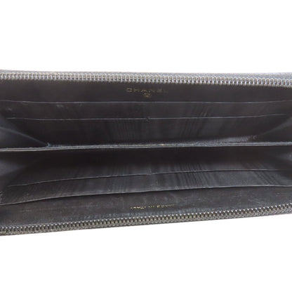 CHANEL COCO Mark Long wallet (with coin pocket) Grained Calfskin Skin Ladies [Used]