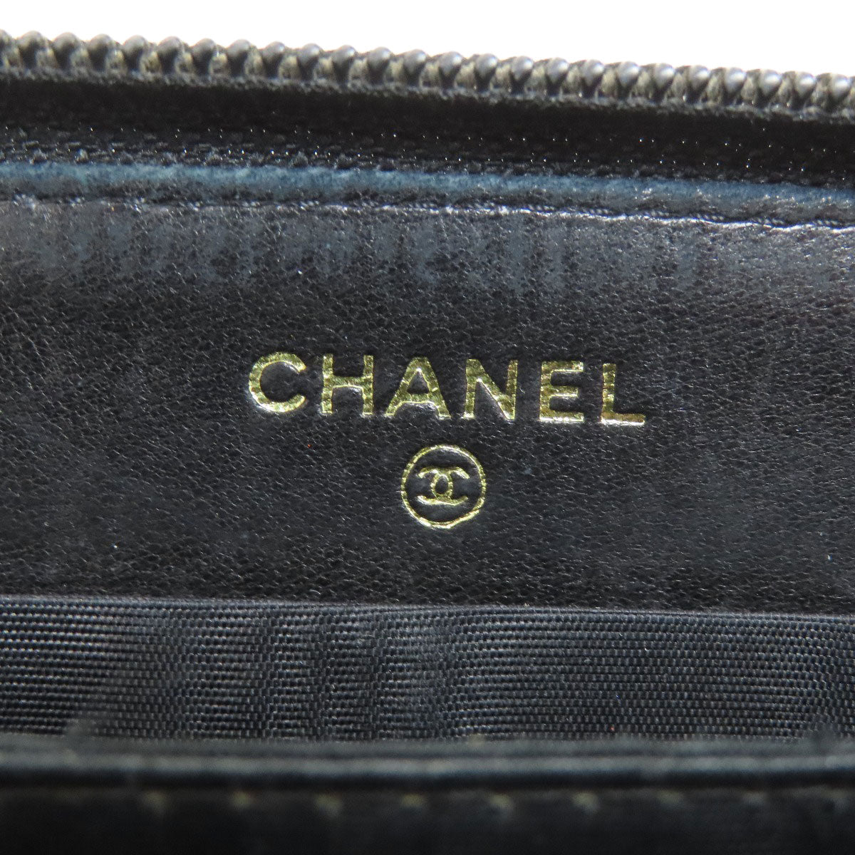 CHANEL COCO Mark Long wallet (with coin pocket) Grained Calfskin Skin Ladies [Used]