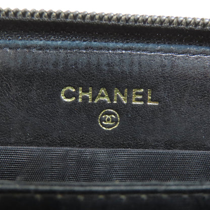 CHANEL COCO Mark Long wallet (with coin pocket) Grained Calfskin Skin Ladies [Used]