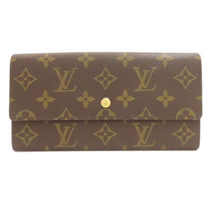 LOUIS VUITTON M61723 Pochette Porto Monnet Credit Long wallet (with coin pocket) Monogram canvas Ladies [Used]